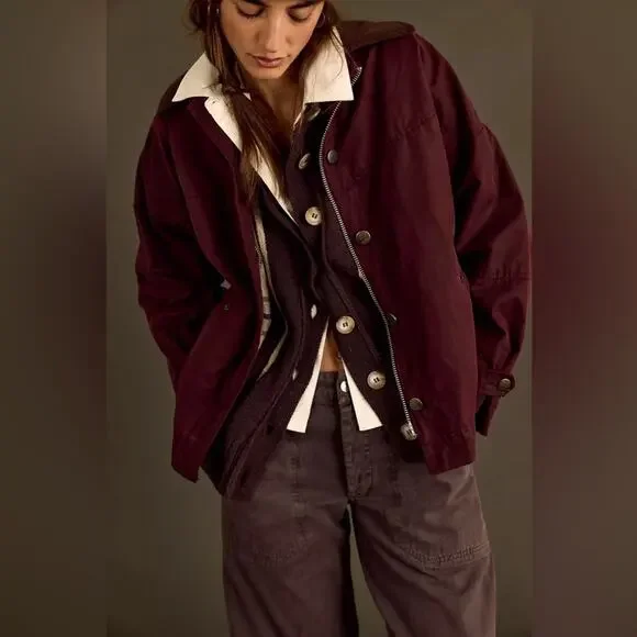 NEW We The Free Cori Waxed Barn Jacket - Picture 2 of 8